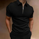 Polo Masculino com Zíper – Estilo Moderno, Conforto Casual