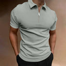 Polo Masculino com Zíper – Estilo Moderno, Conforto Casual