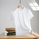 Camiseta Masculina Ice Silk 2024 – Bordado Premium, Estampa Exclusiva e Toque Gelado | Estilo Casual e Sofisticação para o Verão