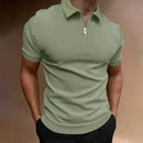 Polo Masculino com Zíper – Estilo Moderno, Conforto Casual