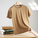 Camiseta Masculina Ice Silk 2024 – Bordado Premium, Estampa Exclusiva e Toque Gelado | Estilo Casual e Sofisticação para o Verão