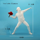 “Revolução em Flor” – Escultura Decorativa Banksy Style