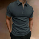 Polo Masculino com Zíper – Estilo Moderno, Conforto Casual