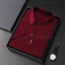 Polo Masculina Ice Silk – Estilo Executivo com Conforto Respirável para os Dias Quentes