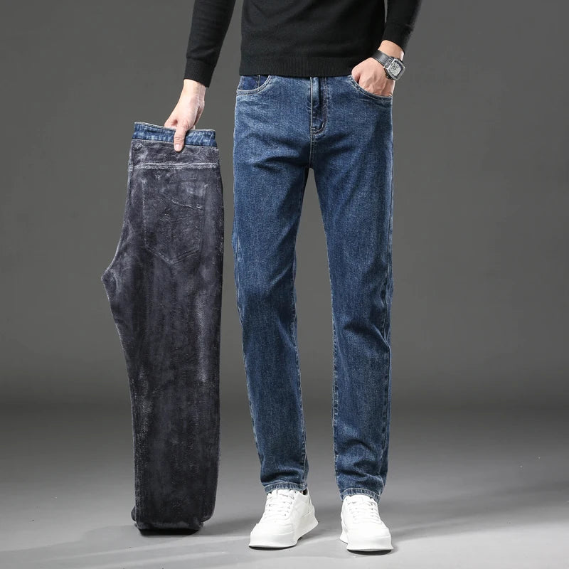 Jeans Forrados NeverFunction – Estilo Imbatível, Calor Incomparável