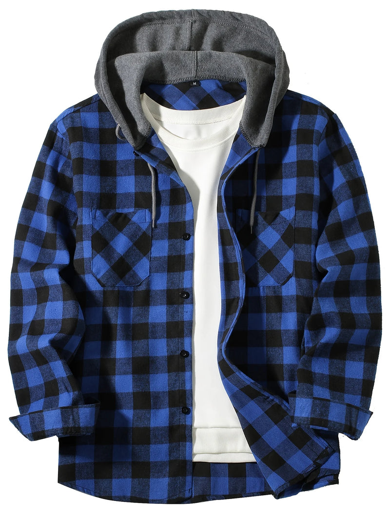 URBEX™ Grid Hoodie Shirt — O xadrez que vai das ruas ao desconhecido.