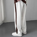 Conjunto Masculino Esportivo Casual – Estilo Coreano com Design Patchwork