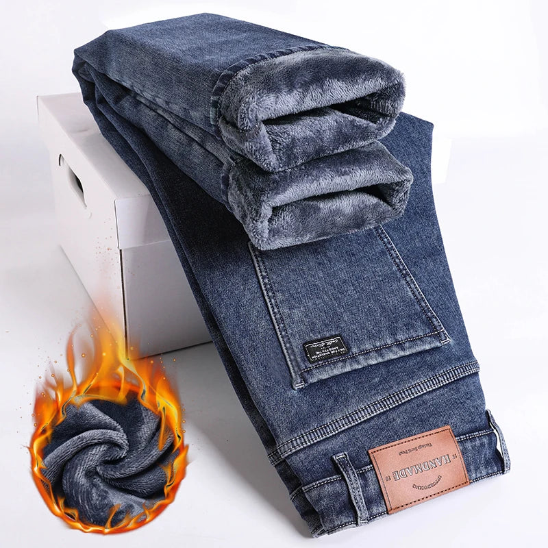 Jeans Forrados NeverFunction – Estilo Imbatível, Calor Incomparável