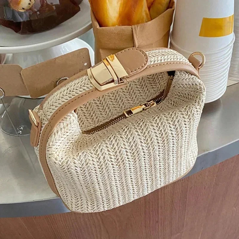 BohoSol – Bolsa de Palha Essencial do Verão