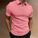 Polo Masculino com Zíper – Estilo Moderno, Conforto Casual