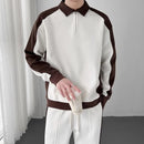 Conjunto Masculino Esportivo Casual – Estilo Coreano com Design Patchwork