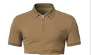 Polo Masculino com Zíper – Estilo Moderno, Conforto Casual