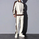 Conjunto Masculino Esportivo Casual – Estilo Coreano com Design Patchwork