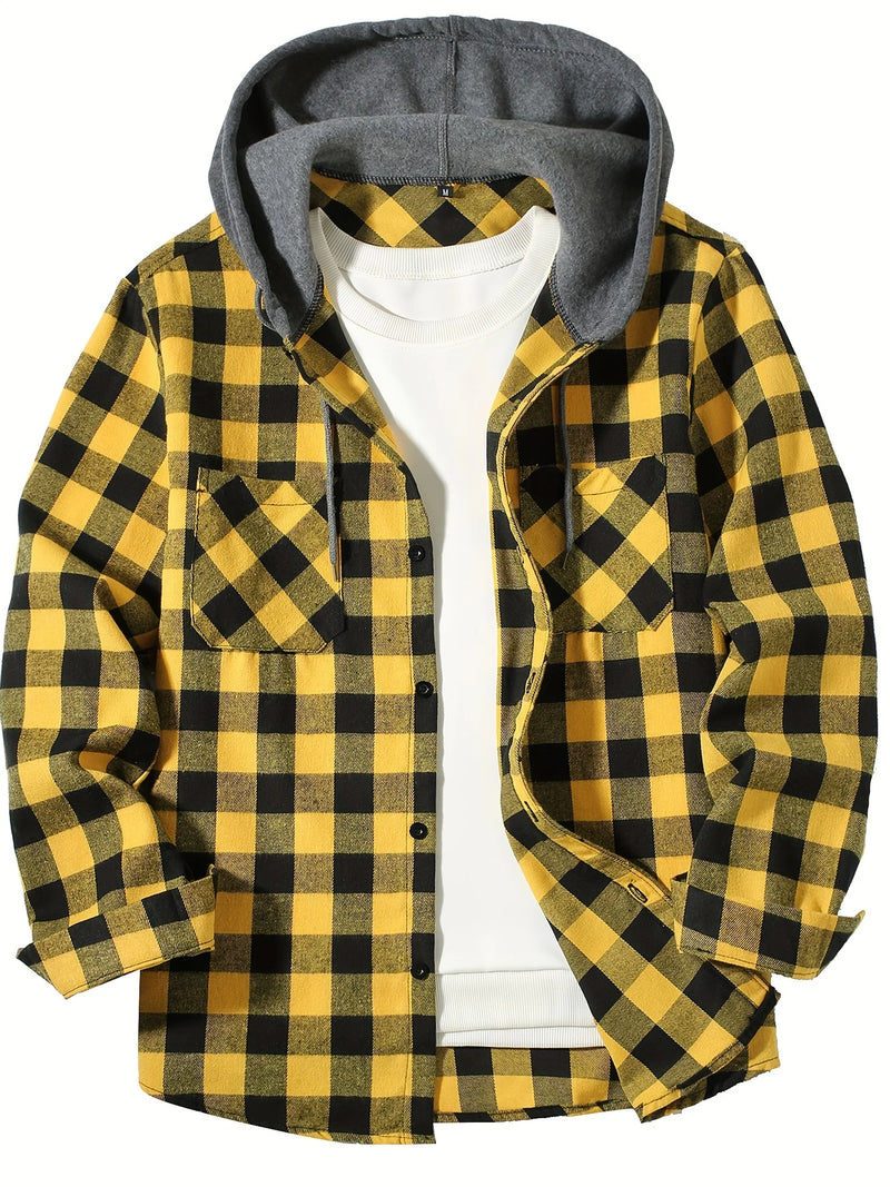 URBEX™ Grid Hoodie Shirt — O xadrez que vai das ruas ao desconhecido.