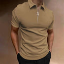 Polo Masculino com Zíper – Estilo Moderno, Conforto Casual