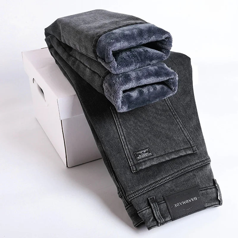 Jeans Forrados NeverFunction – Estilo Imbatível, Calor Incomparável