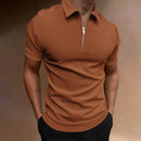 Polo Masculino com Zíper – Estilo Moderno, Conforto Casual