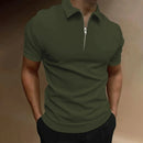 Polo Masculino com Zíper – Estilo Moderno, Conforto Casual